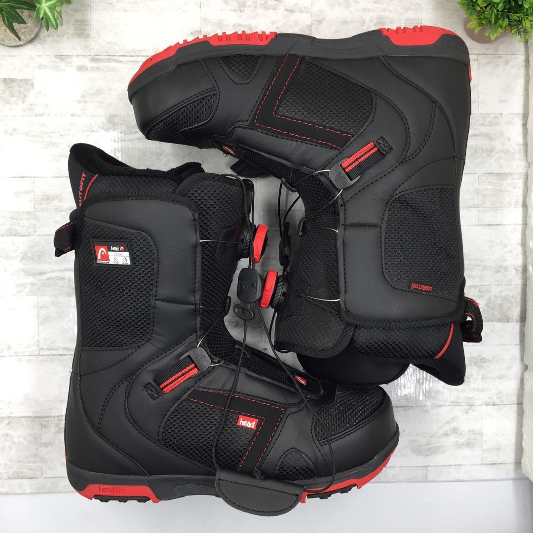 【美品】HEAD ヘッド ボア付き スノーボードブーツ 26.5 ブラック