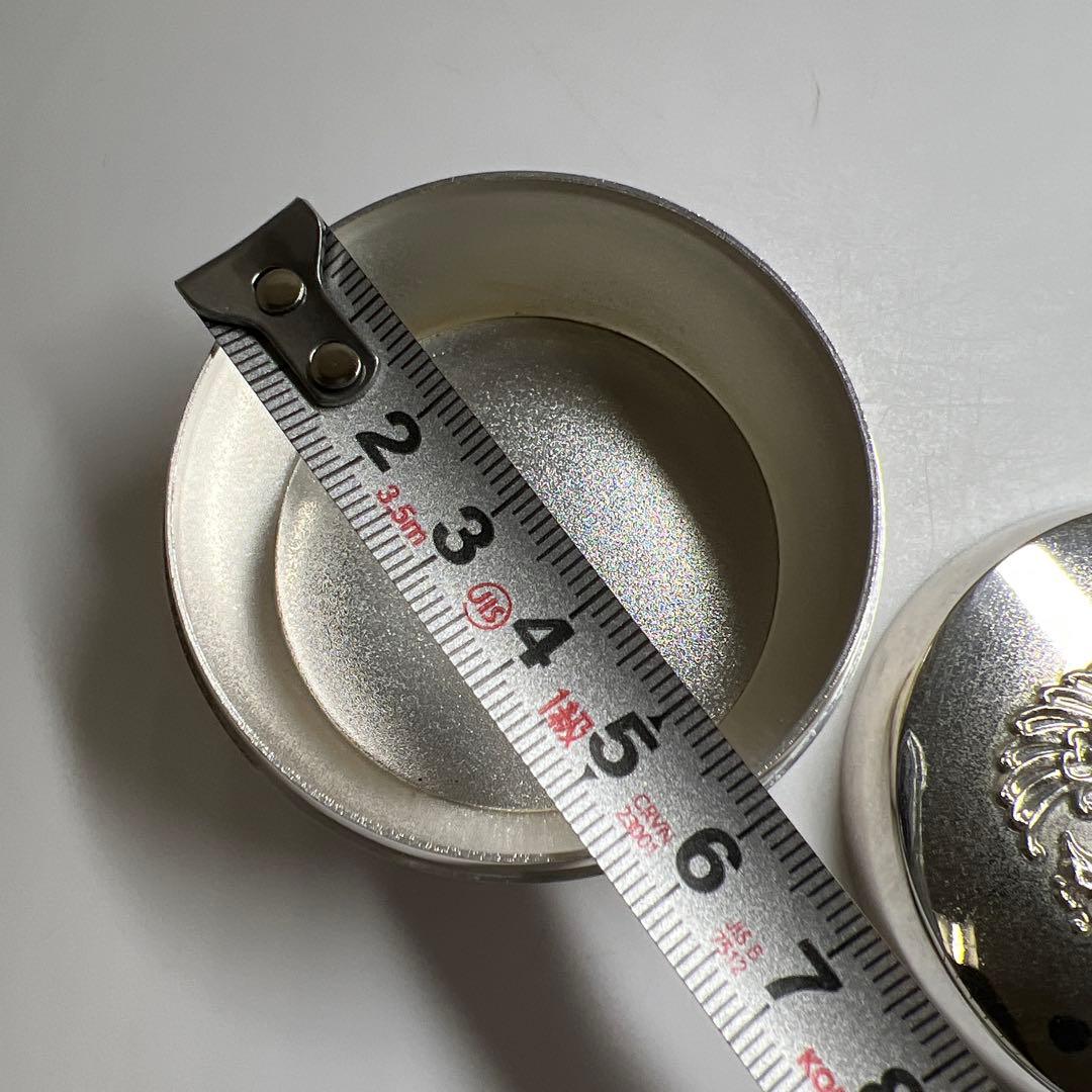 平成2年　純銀　天皇御即位記念鳳凰文ボンボニエール　共箱　東Y7-0804⭐︎1F