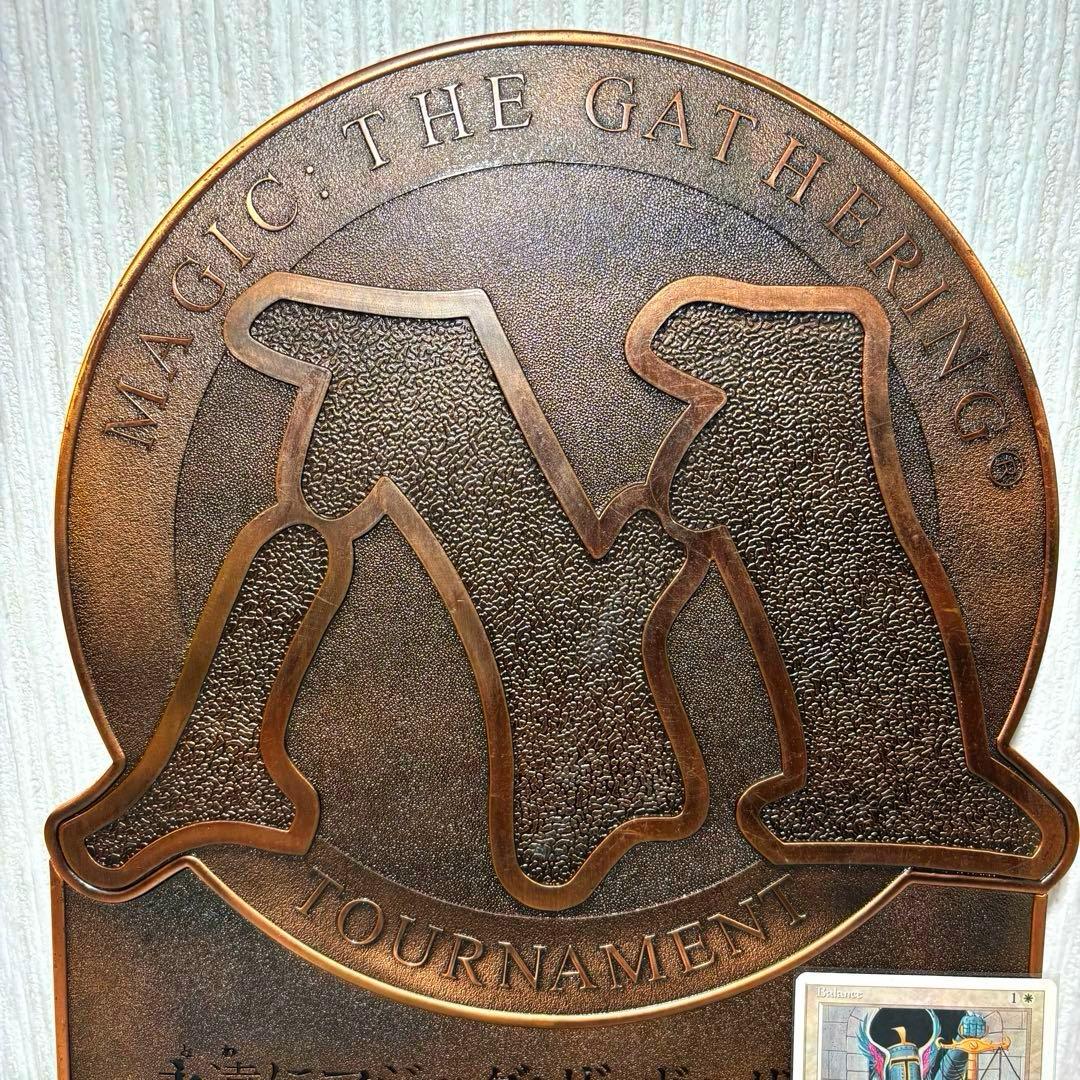 希少 MTG 永遠にマジックザギャザリング 販促用 メタルプレート 銅板 看板