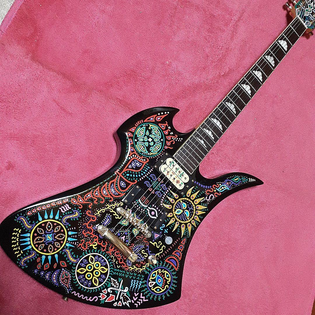 【良・美品】サイケペイント・MG-480X風hideモデル。モッキンバード。