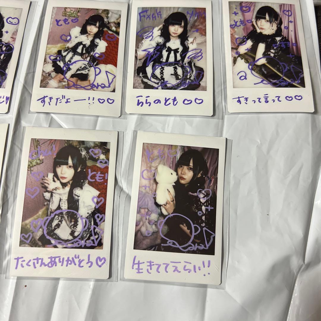 黒魅ららチェキブロマイドセット サイン入り