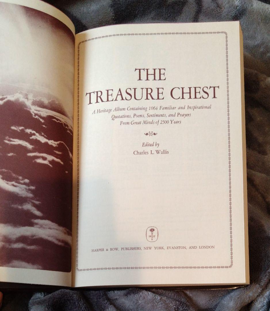 アメリカンヴィンテージ　大型洋書　The Treasure Chest　名言集