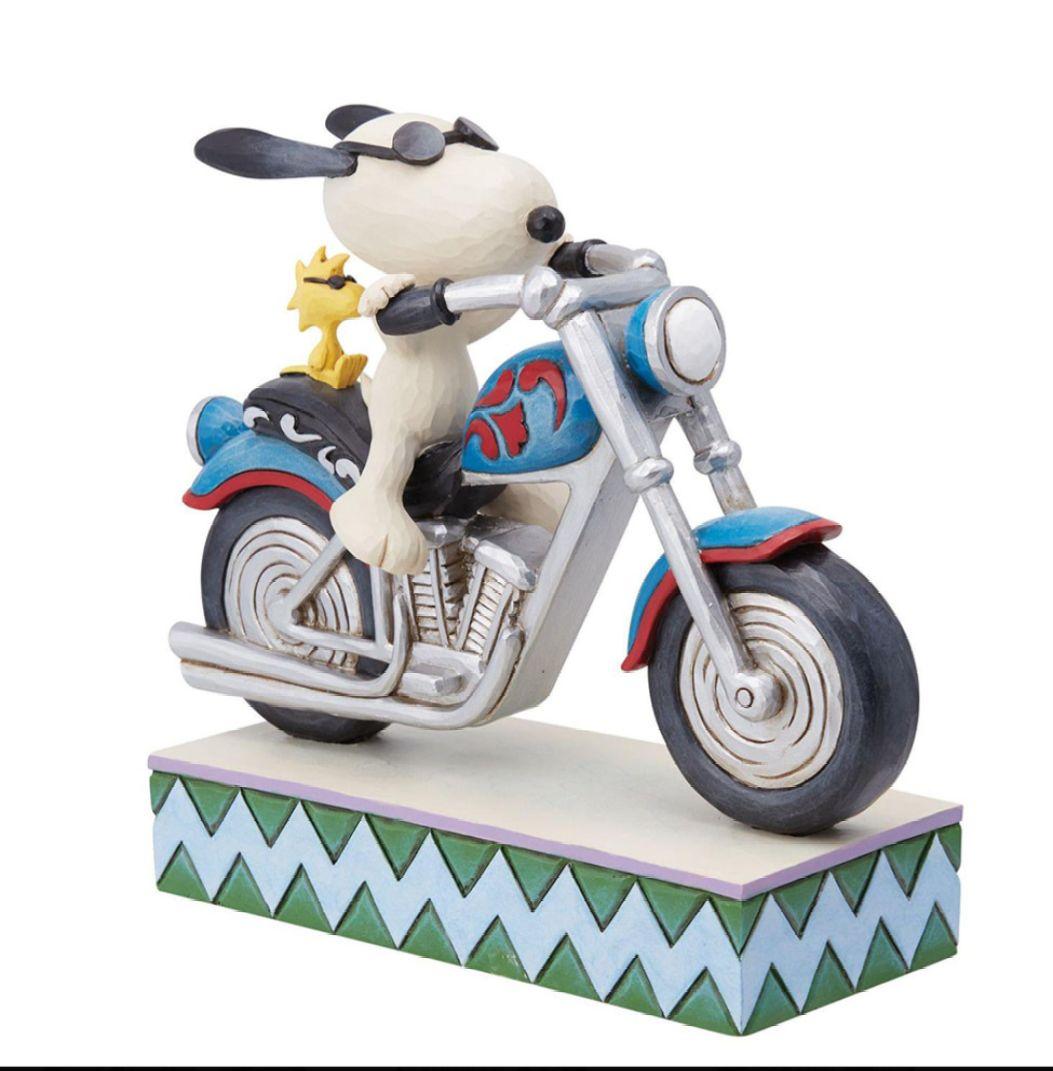 け*い様 ジムショア Jim Shore スヌーピー&ウッドストック バイク フ