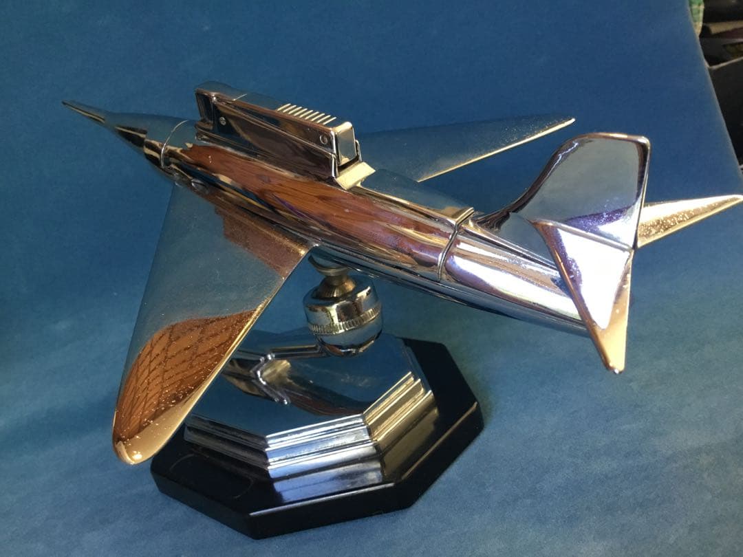 ジェット戦闘機　卓上 ライター　60年代　レトロフューチャー　ミッドセンチュリー