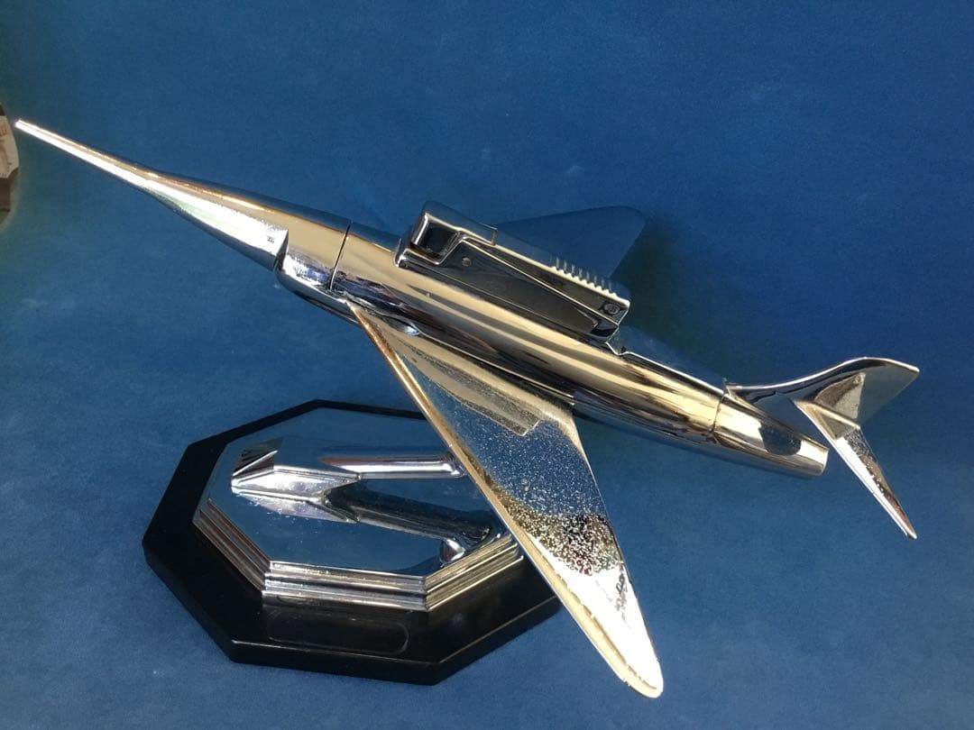 ジェット戦闘機　卓上 ライター　60年代　レトロフューチャー　ミッドセンチュリー