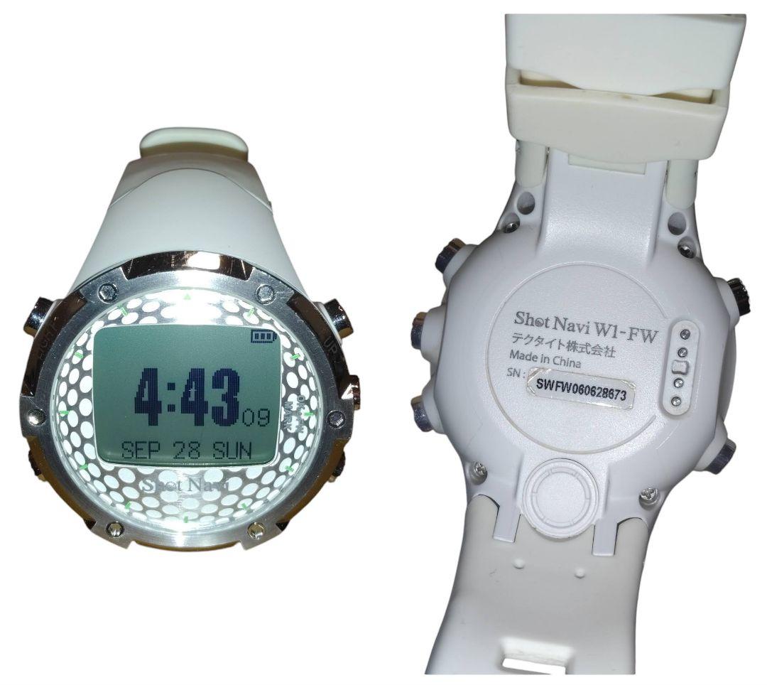 ショットナビ　腕時計型　GPSゴルフナビ　GPSゴルフウォッチ　W1-FW