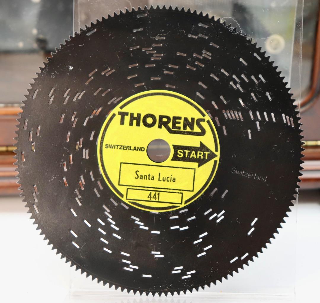 THORENS スイス製ディスク・オルゴール・ボックス、ディスク6枚付き