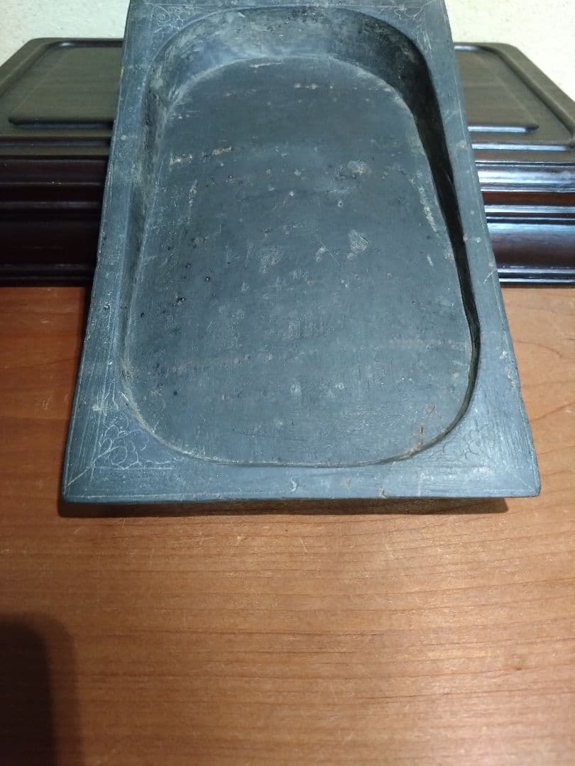 安徽省 歙県産 歙州 箕様硯 文房四宝 端渓水滴 墨床