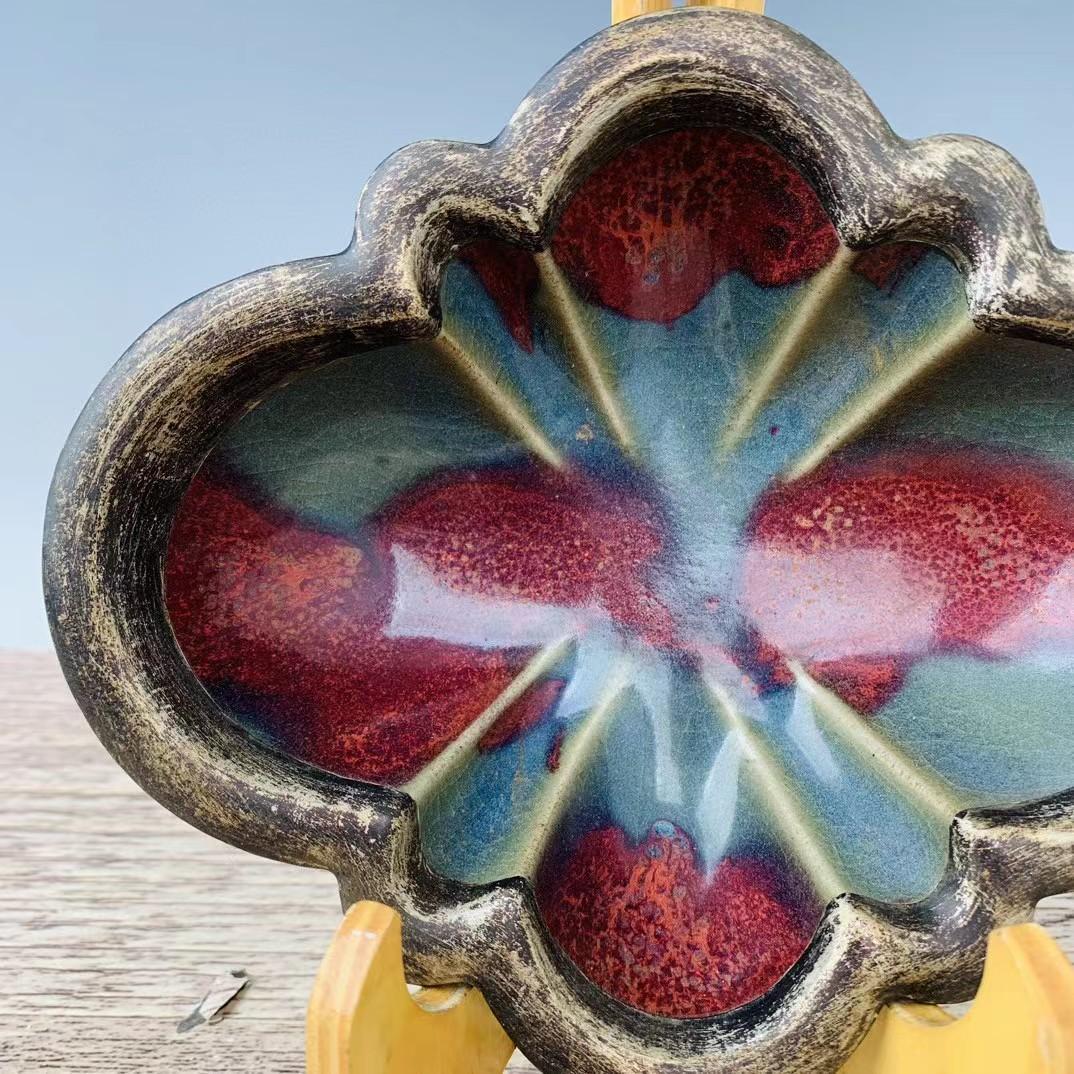 中国古美術・旧蔵の磁器・宋钧窯曜変包銀口筆洗・置物・曜変天目・茶碗・文房具・賞物