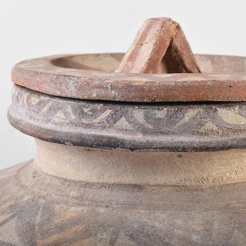 タイ古陶磁　バンチェン土器　アンダーソン土器　彩文土器　蓋壷　C　R8636B