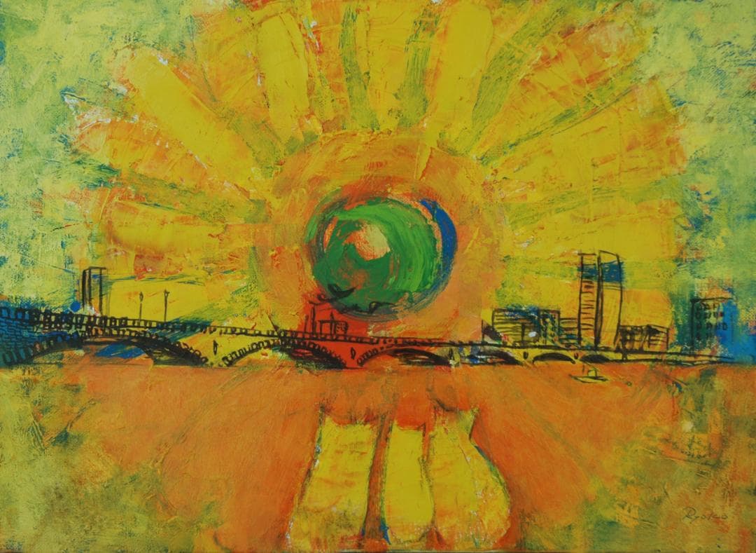 油絵 菅家令子 絵 絵画 インテリア 額付(銀) F4-072219 可愛い子猫