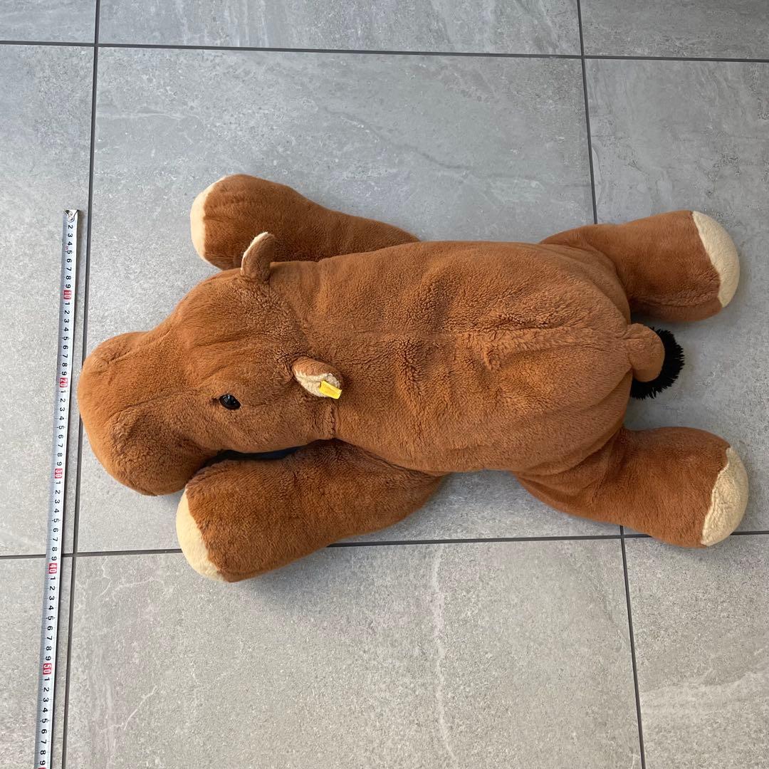 【早い者勝ち】シュタイフ 美品 ぬいぐるみ レア 特大 カバ モッキー ドイツ製