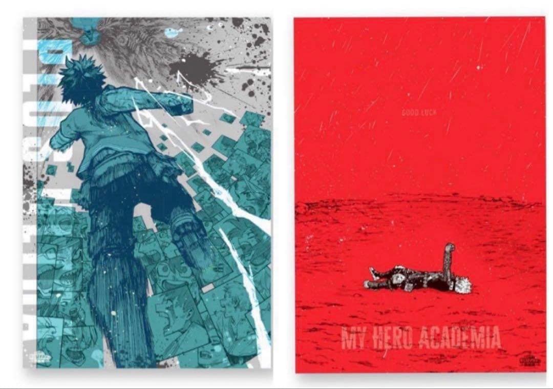僕のヒーローアカデミア 原画展 ポスター 全種 7枚 緑谷出久 爆豪勝己 轟焦凍