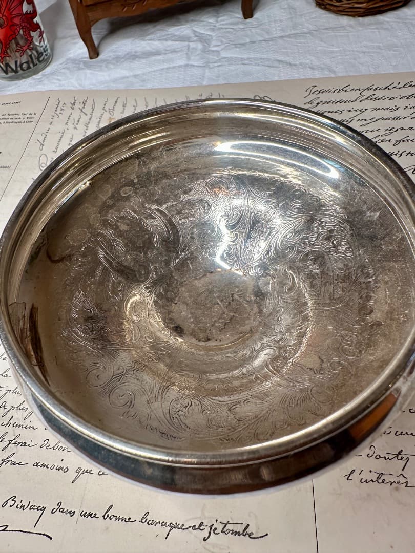 イギリス ヴィンテージ シルバー コンポート