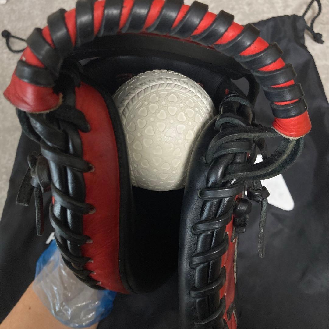 ハタケヤマ 一般 大人用 軟式 捕手 野球 グローブ キャッチャーミット 良型