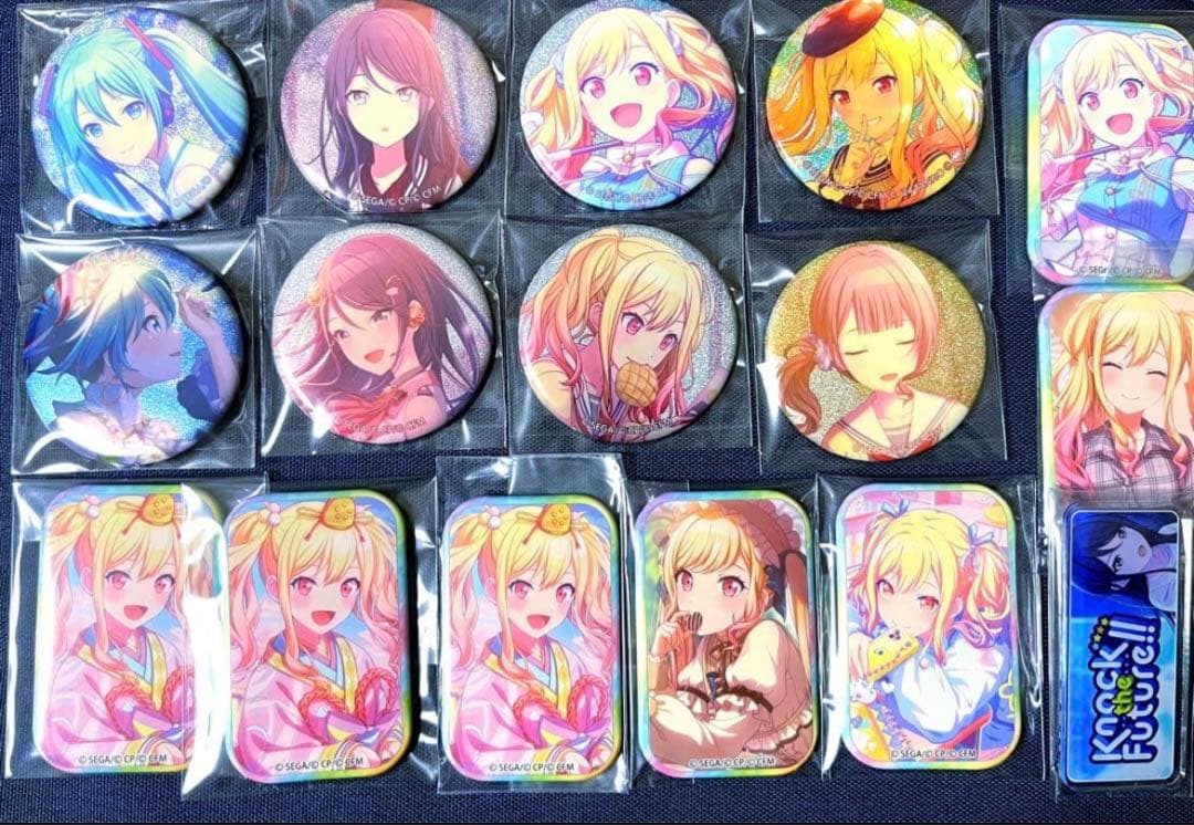 プロセカ 星乃一歌 初音ミク 天馬咲希 望月穂波 缶バッジ 16点