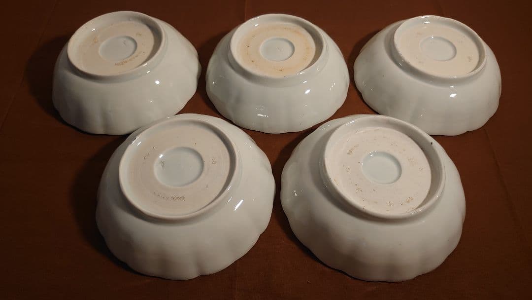 古伊万里　伊万里　染付　山水　なます皿　菓子皿　蔵出し　５客