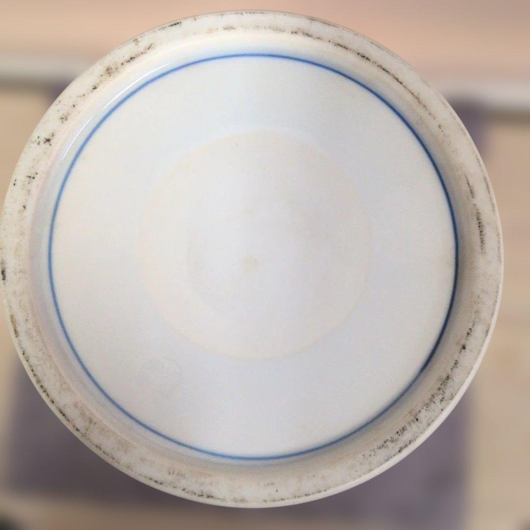 平安 手塚祥堂 作 染付 高砂花入 花器 花瓶 共箱