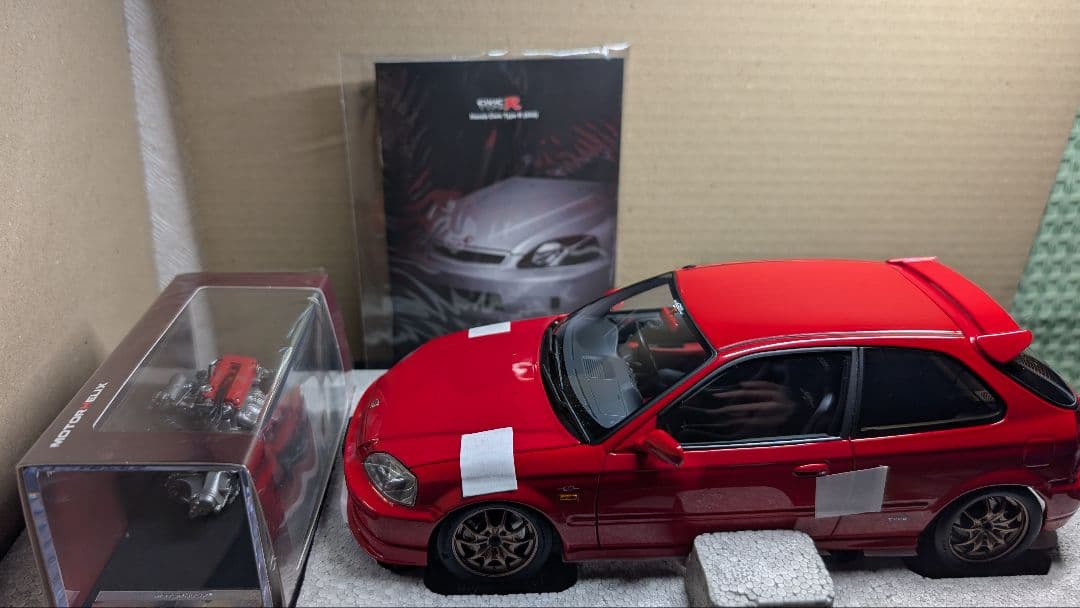 モーターヘリックス 1/18 シビックタイプR　EK9