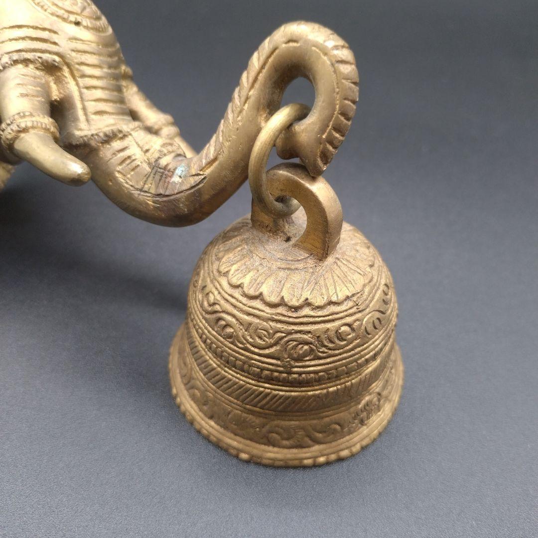 像の頭　ドアベル　デザイナー 真鍮 　壁掛け ベル付き　アンティーク