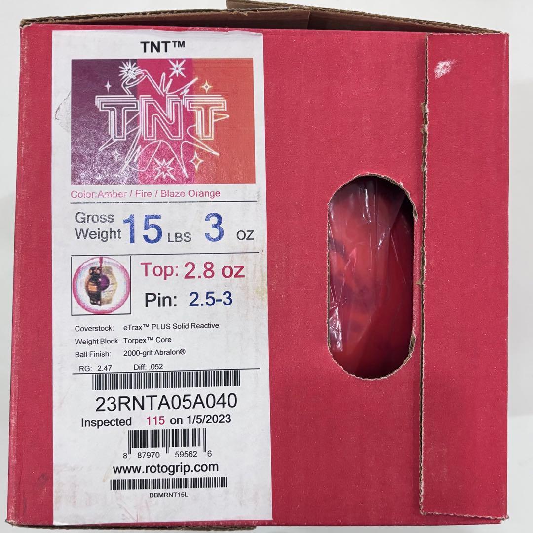 K*h様 【新品】ボウリングボール ロトグリップ TNT 15ポンド03オンス
