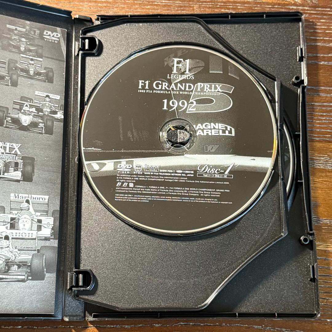 F1 LEGENDS F1 GRAND PRIX 1992 DVD（3枚組）