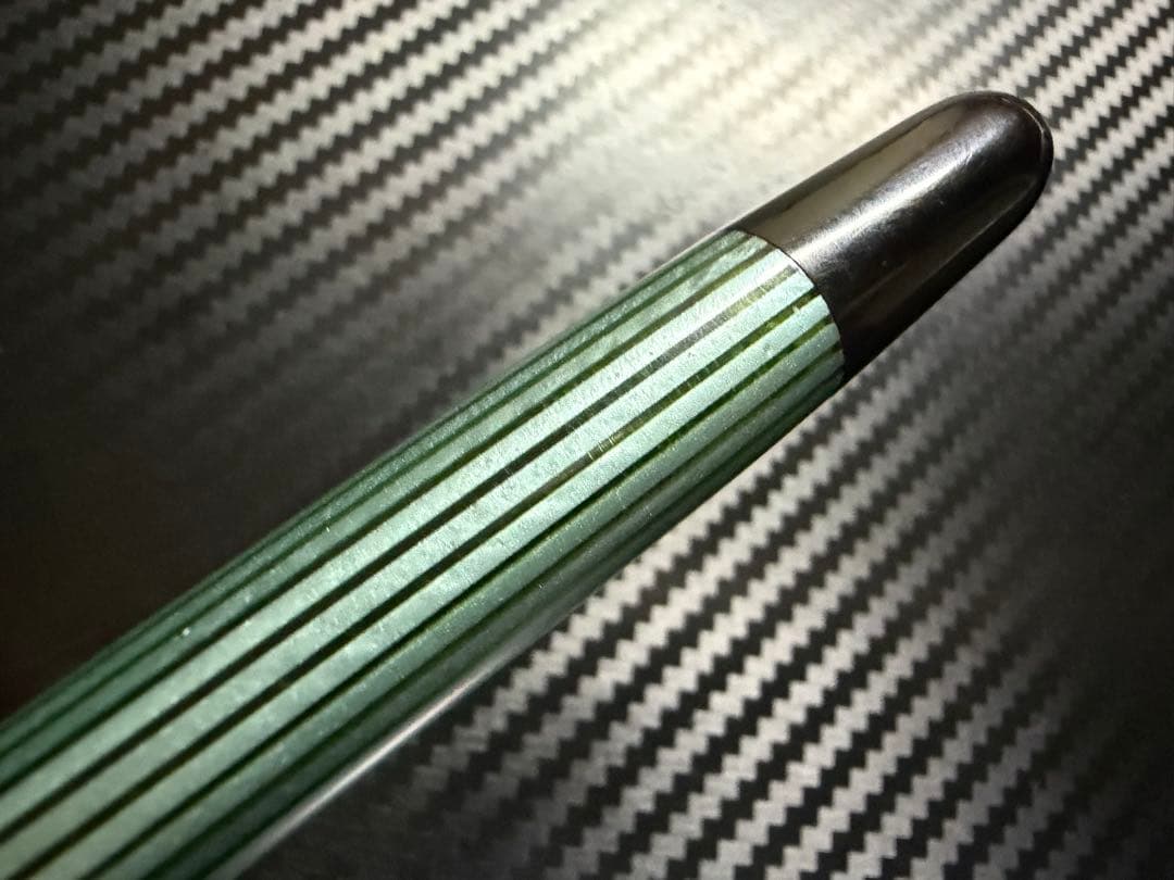 ペリカン 400NN M&K 緑縞 F 細字 万年筆