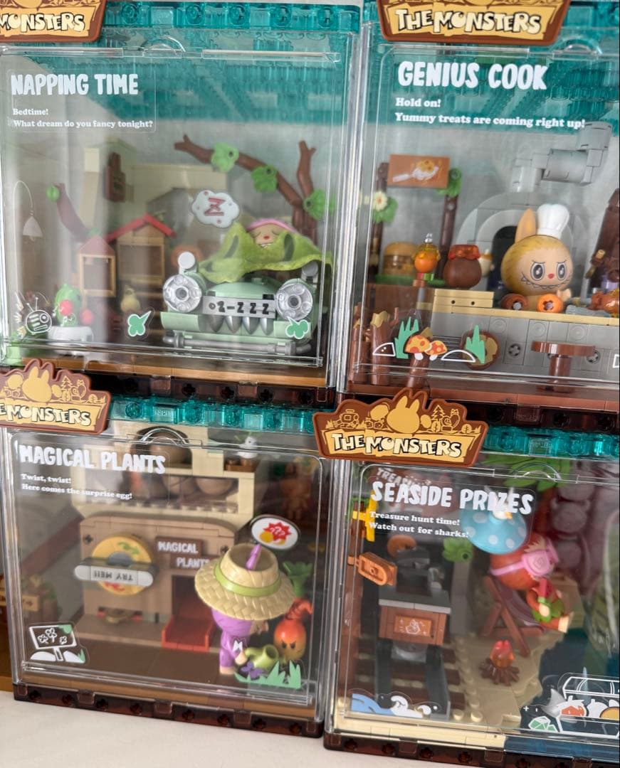 ラブブ　ブロック　組み立て済　4つセット