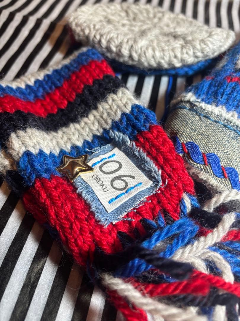 57◆ アーガイルデニムニット【OROKU】　パピリーヒルズ