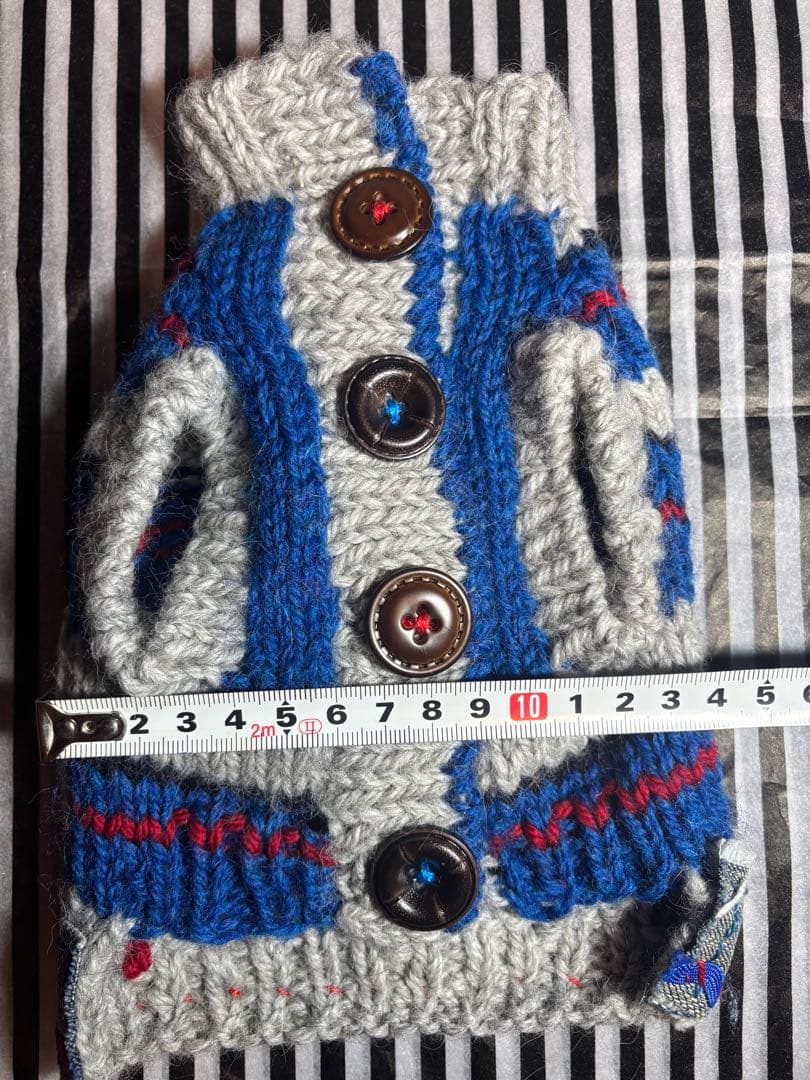 57◆ アーガイルデニムニット【OROKU】　パピリーヒルズ