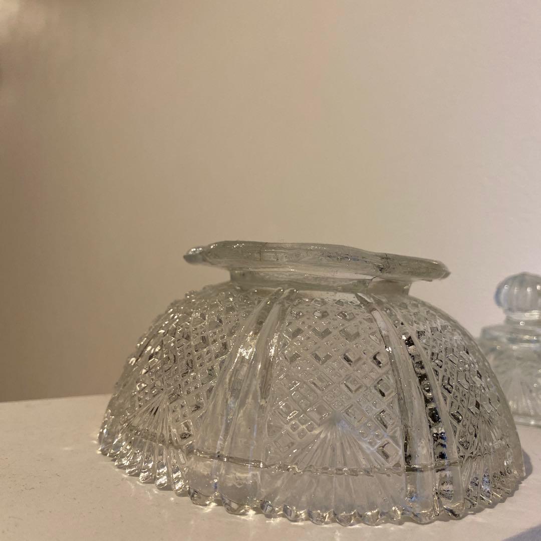 希少　和ガラス　キャンディーポット