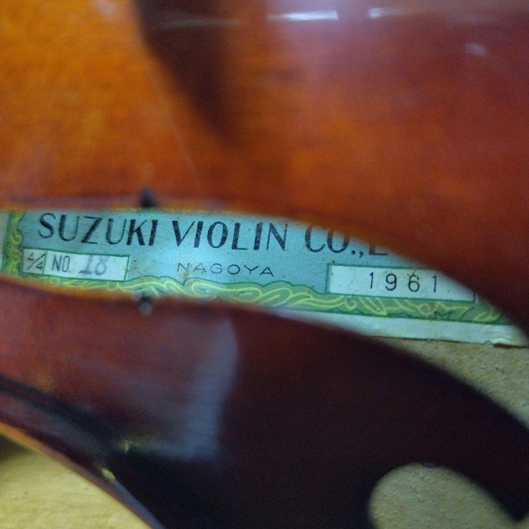 ♥大幅値下げしました♥スズキバイオリン4/4 NO.18♥弓、ケース、松脂付き