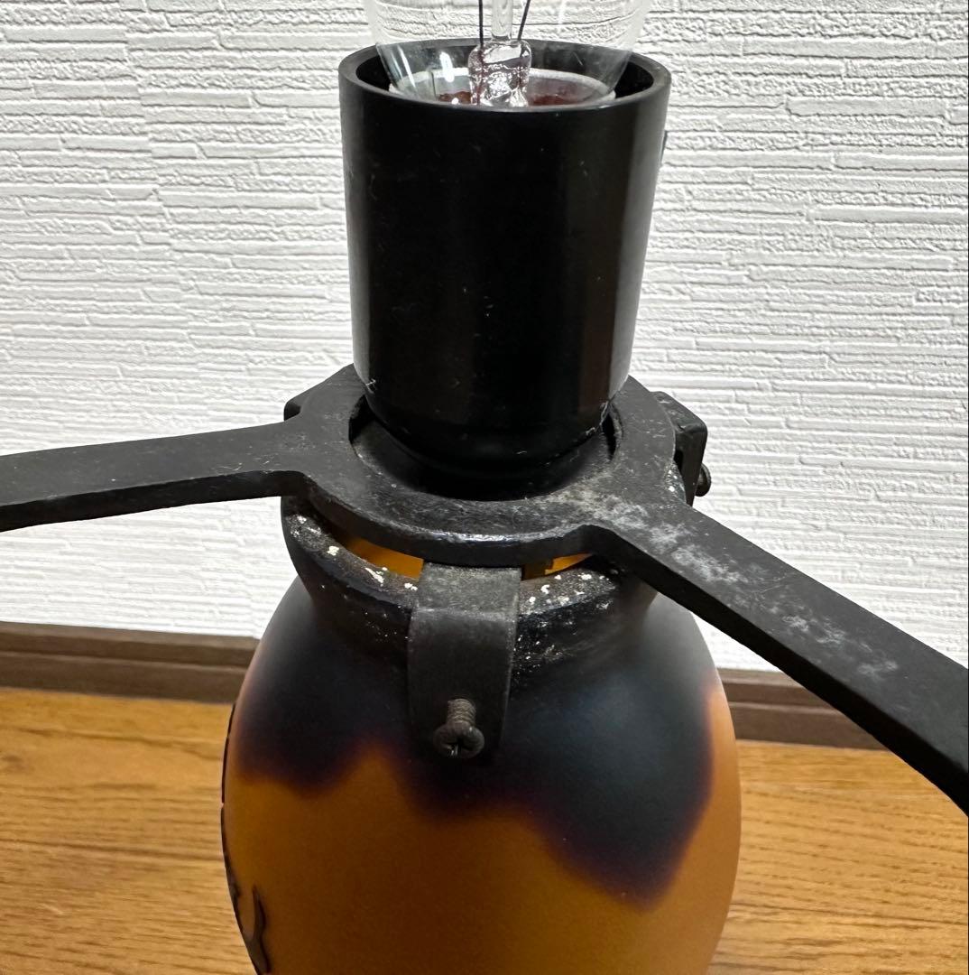 アンティークランプ　スイッチ、２灯式　通電確認済