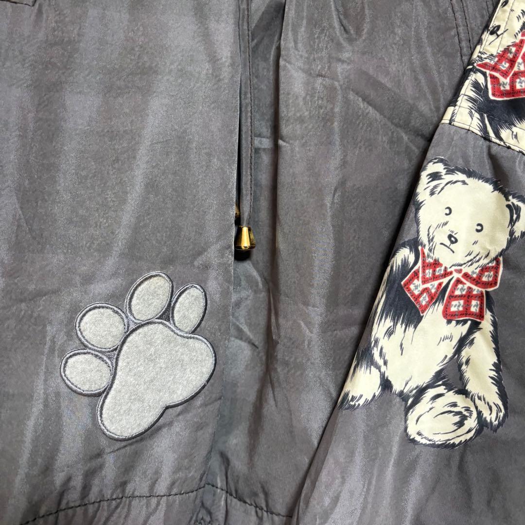 Lafont スキーウェア　アウター　くま柄　グレー　金装飾　上下セット