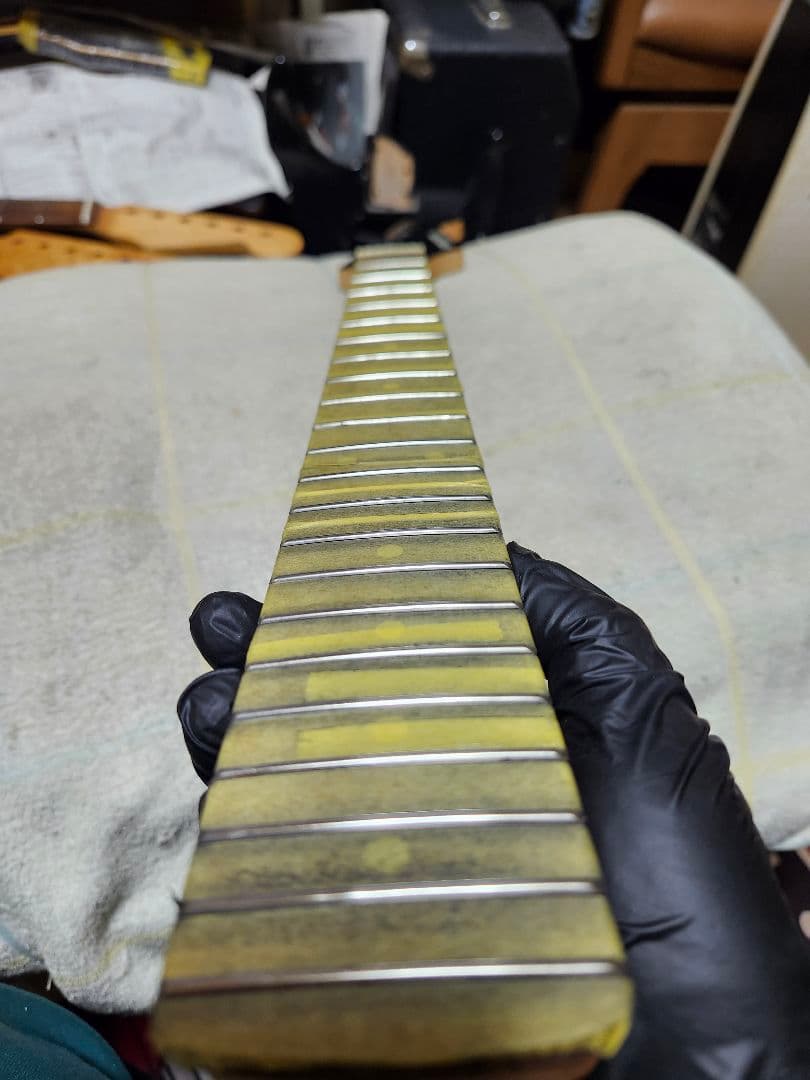 分解洗浄整備調整済み SELDER strat type black SSH