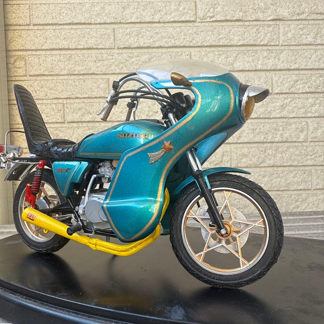 俺のマシン　GS400L完成品　当時物　旧車會　暴走族　1/12ロケット　3段