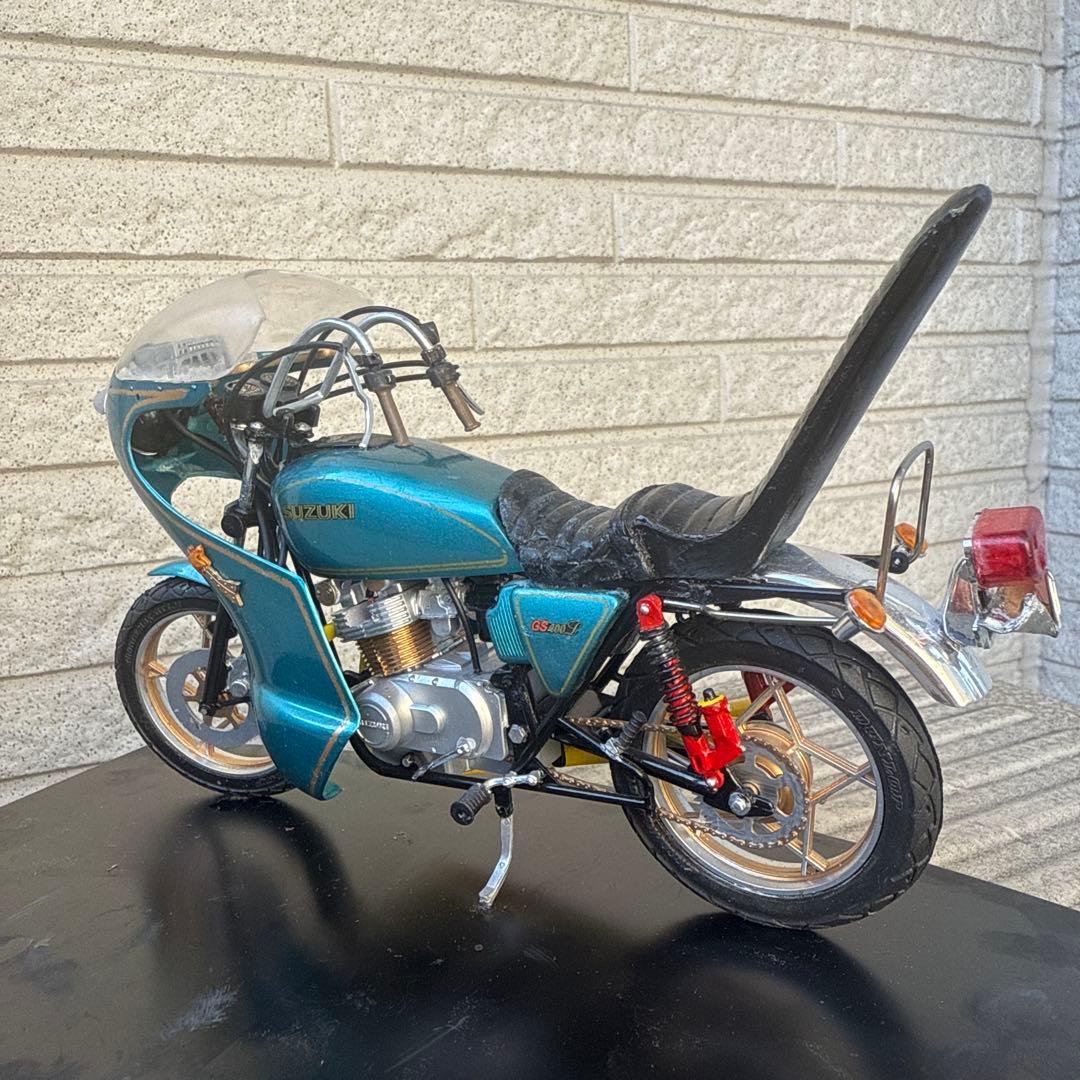 俺のマシン　GS400L完成品　当時物　旧車會　暴走族　1/12ロケット　3段