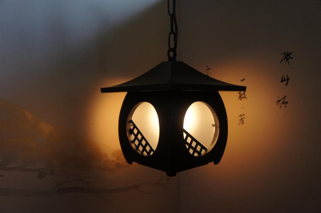 ☆ 灯篭 灯籠 吊り灯篭 照明 チエーン送料込み