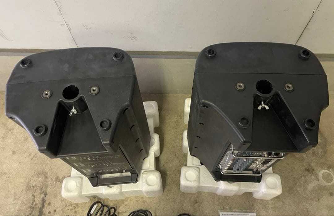 ①Yamaha ステージパス500 スピーカーペア　ポータブルPAシステム