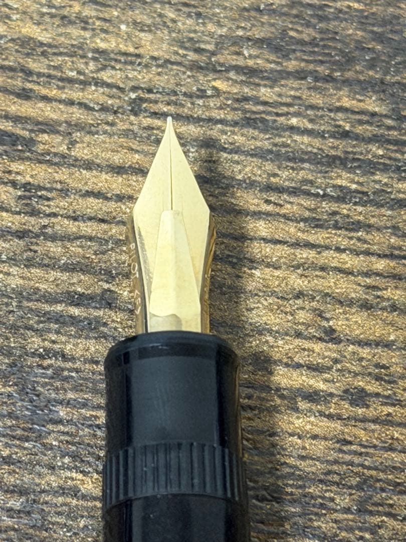 試筆のみ　1979年製　初代　ジャスタス　14金　ゴールド　万年筆　細字