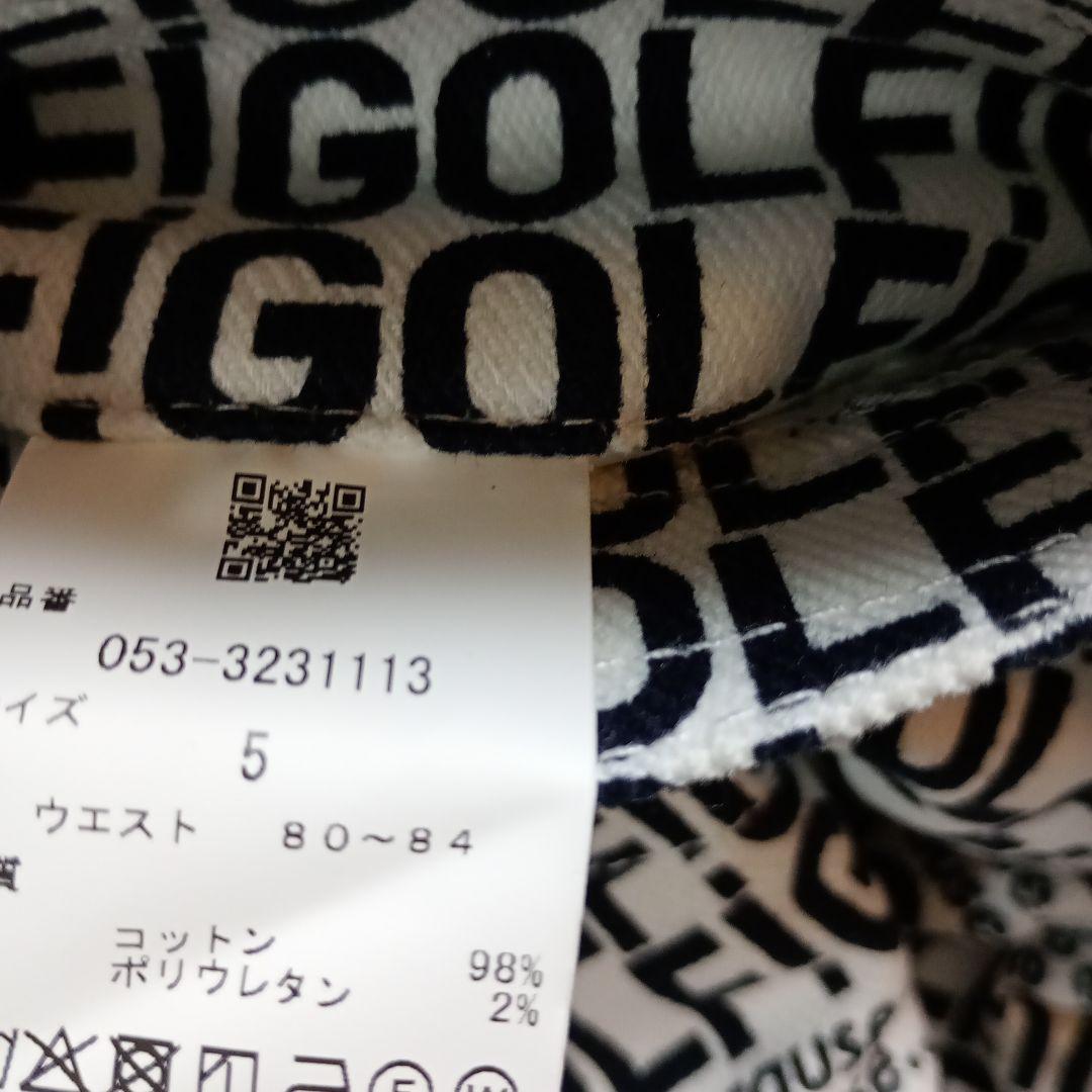 新品！PEARLY GATES ロゴプリントパンツサイズ5