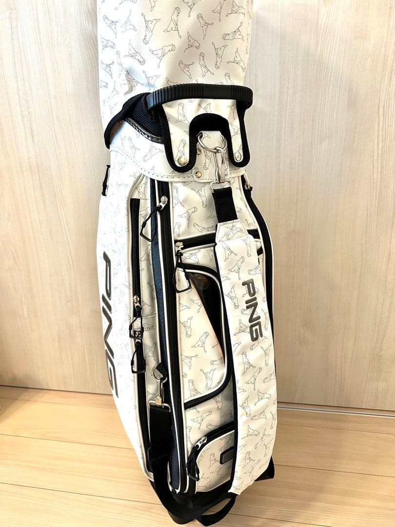 新品／未使用品｜PINGピン｜ゴルフキャディバッグ 9型ホワイト／ブラック