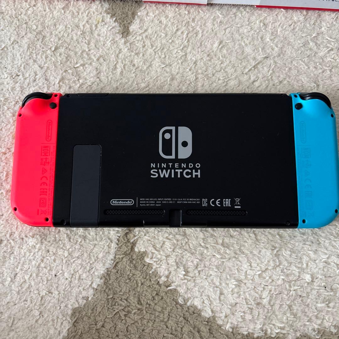 【美品】Nintendo Switch ネオンブルー/ネオンレッド本体付属品箱付