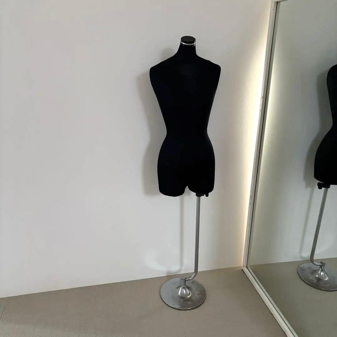 レディース マネキン トルソー ブラック 高さ調節可能