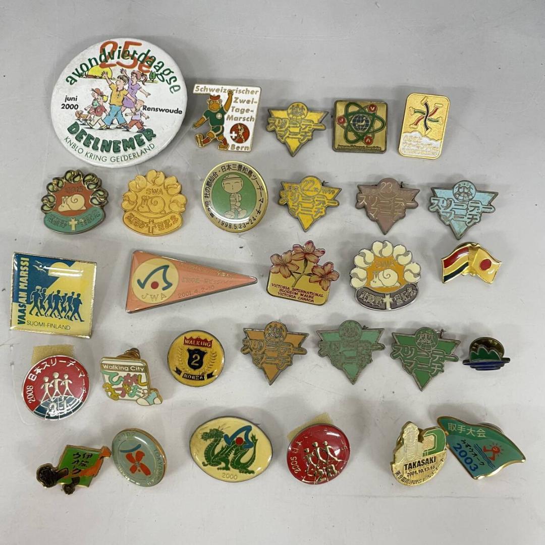 ピンバッジ・バッジ まとめて 118個 ウォーキング スリーデーマーチ