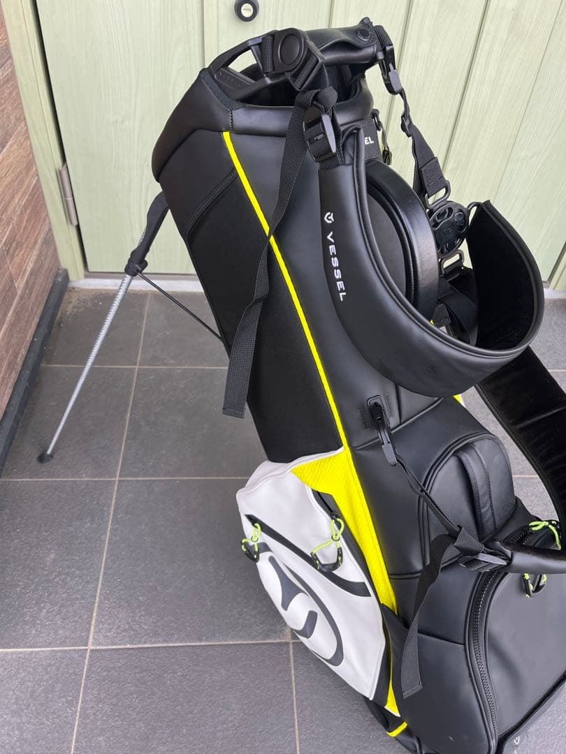 太*郎様 Vessel キャディバッグ ホワイト/イエロー/ブラック