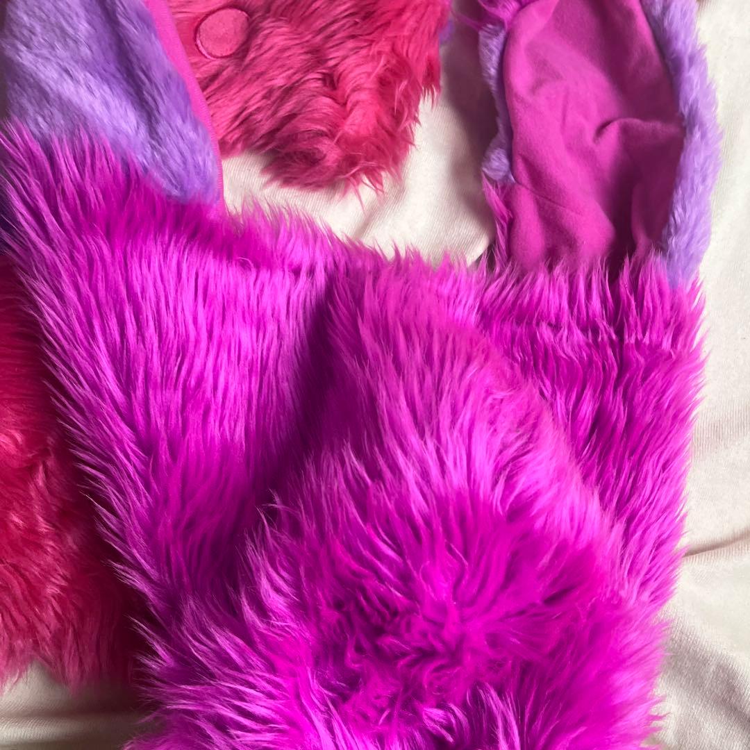 専用希少　ディズニー ランド　チシャ猫 マフラーキャップ　ファン