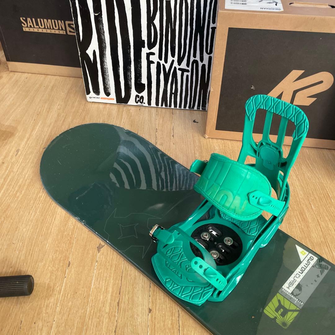 BURTON×SALOMON　バートン　スノーボードセット　バインディング付