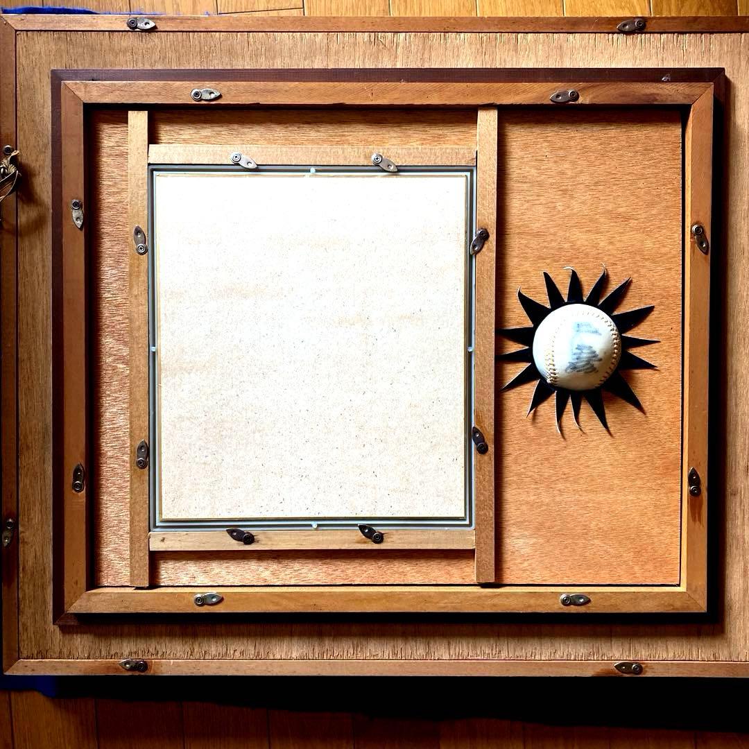 【メル21663さん専用】　王貞治　引退日　直筆サイン　色紙&ボール　特注額入り