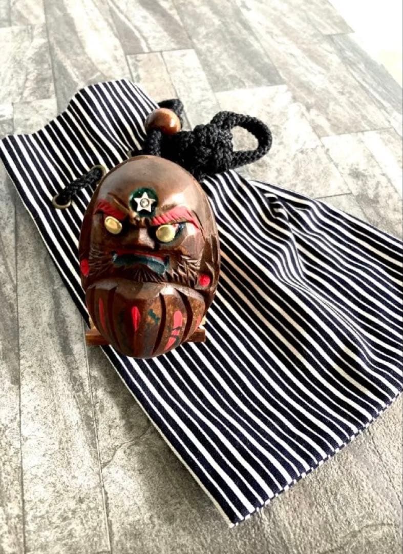 【一点物】Kazuki Muramatsu 作｜現代日本の◾️達磨アート｜木彫彫刻